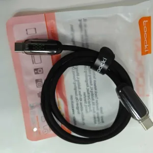 toocki PD 100 type c to type c 1meter cabel for i14 13 12 11 pro max fast charging type c to ios transparent display cord for ip & mac